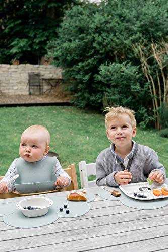 Kindsgut siliconen slabbetje, spikkels, aquamarijn - Image 5