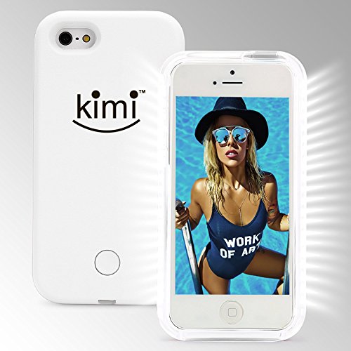 KIMI Selfie Light Iphone 6 Plus and 6s Plus Case, Fashion Luxury Flash Mobile Led Cover, Increase Facial Light, Luminous Cell Phone Light Up Bumper, Protective Shell
