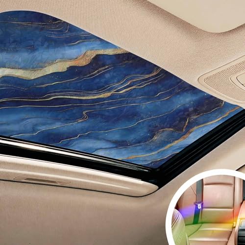 Vinilo decorativo para ventana con textura azul marino 17.7x78.7in miniatura 2