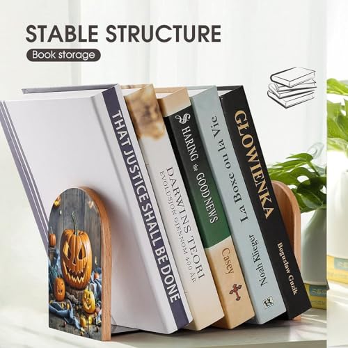 Sujetalibros de calabaza de Halloween: soluciona la caída de libros en tu librería 8