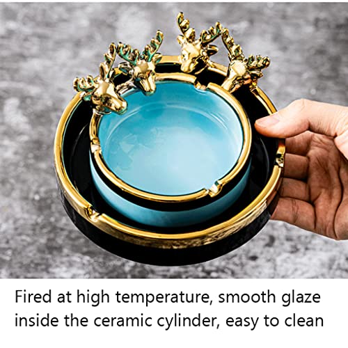 Cendrier céramique luxe noir un objet déco unique pour sublimer le salon - 5