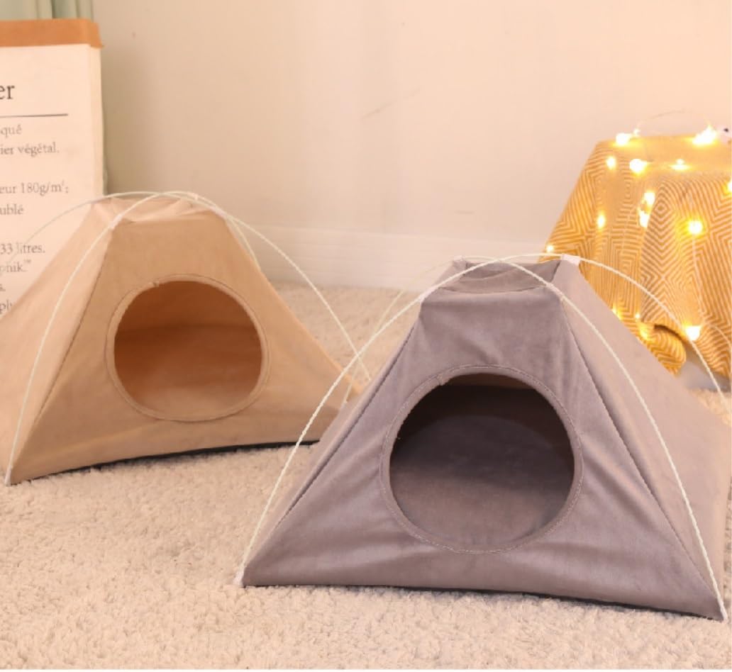 Cama para Perros, Tienda de campaña Plegable for Interiores, Cama for Perros y Gatos, Estera, portátil for Perrera(B)
