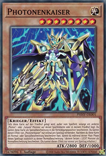 PHHY-DE001 - Photonenkaiser - Common - 1. Auflage - Deutsch - Photon Hypernova - mit LMS Trading Fieldcenter-Karte Yugioh