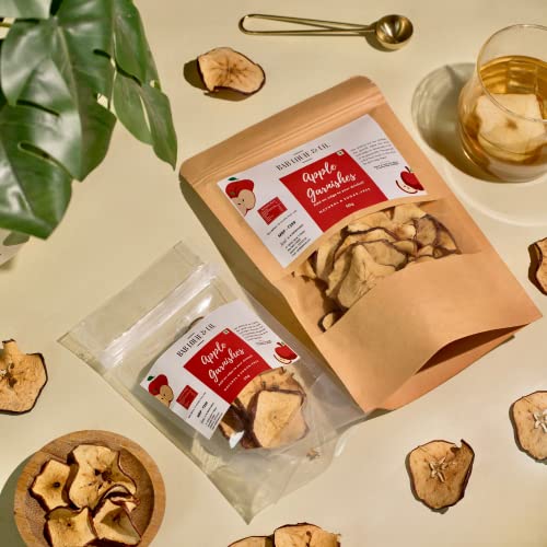 Image of Bab Louie & Co. Apple Dehydrated Fruits Garnishes For Cocktail, Mocktail, Detox Water, Green Tea, Snacks | Air Dried | Gluten Free | Vegan | No Sugar | 100% Natural | Zero Preservatives | 50 gm (Pack of 5)