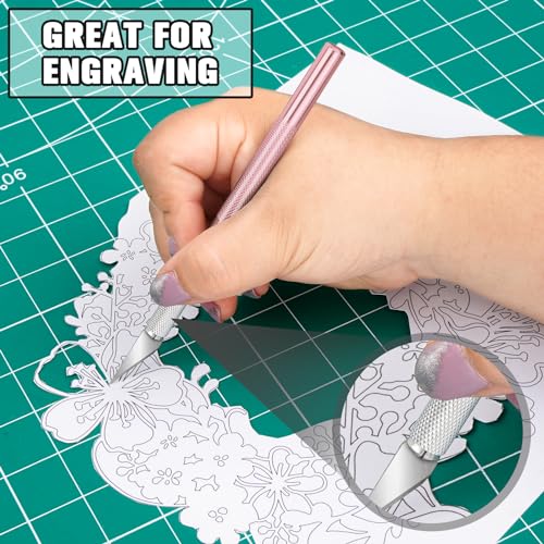image for DIYSELF 2 Pack Exacto Knife for Crafts, Precision Knife Exacto Blades,
