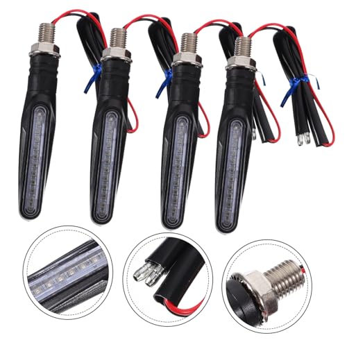Wakauto 4Pcs Sinal De Volta Da Motocicleta Acessórios Da Motocicleta Sinais De Volta LED Indicadores