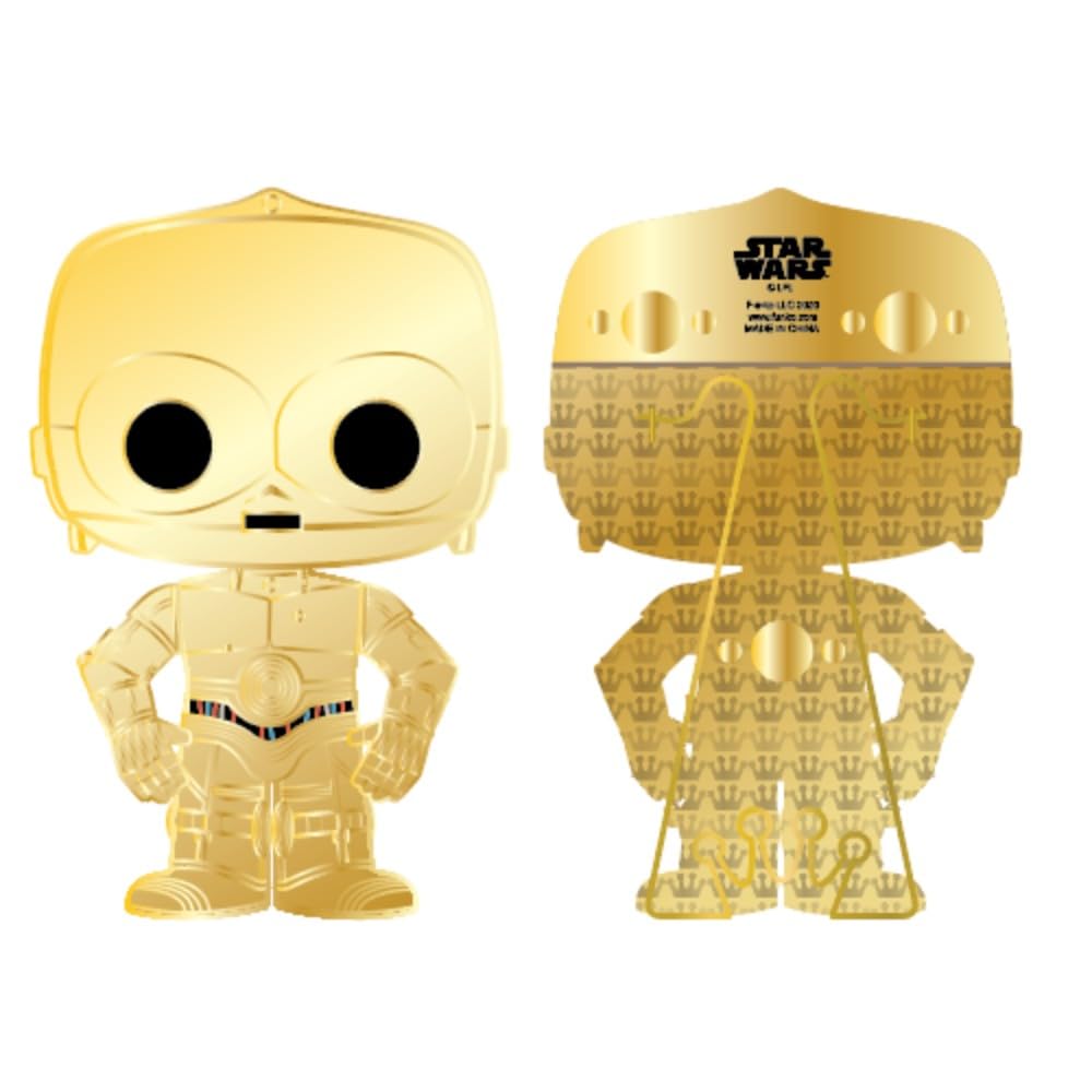 Funko Multicolor Star Wars Pop! C3po Lrg Enamel Pin-Jo - C-3Po - Star Wars Enamel Pins - Cute Collectable Novelty Brooch - For Backpacks & Bags - Gift Idea - Official Merchandise - Movies Fans