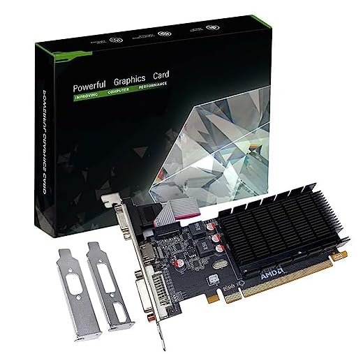 SAPLOS Radeon HD 5450 Low Profile Graphics Card, 2GB GDDR3 64-bit, HDMI DVI-I VGA, PCI Express x16, DirectX 11, Video Card for PC, Computer GPU, 2 Monitors Support
