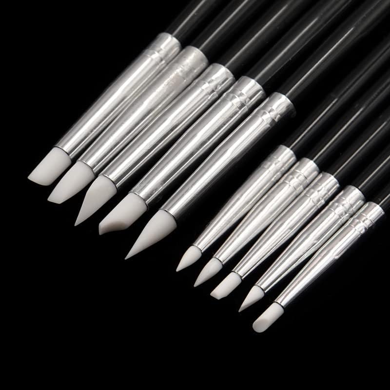 5pcs/Set Dental Resin Brush pens Dental Porcelain Brush Pen Dental Technician Tools Dental Lab Supplies Materials S White