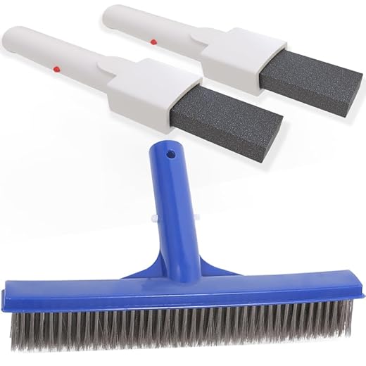 Pool Pumice Stone & Stainless Steel Brush Kit