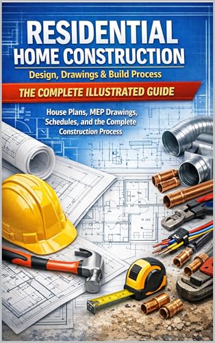 Residential Home Construction: Design, Drawings & Build Process - The Complete Illustrated Guide: House Plans, MEP Drawings, Schedules, and the Complete Construction Process - How to Build a House