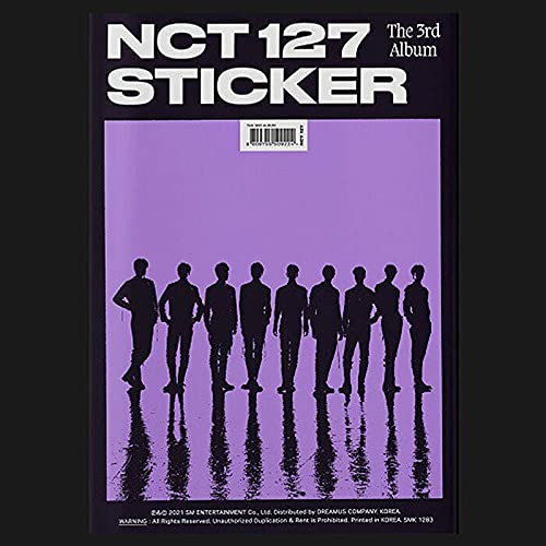 NCT 127 [ STICKER ] 3rd Album STICKER Ver. 1ea CD+72p Photo Book+1ea Folded Poster(On pack)+1ea Sticker+1ea Post Card+1ea Photo Card