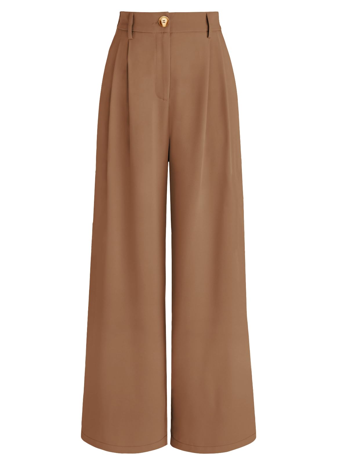 AUTOMETWomen's High-Waist, Wide-Leg Dress Pants with Loose Fit and Pockets, Business Casual, 2024