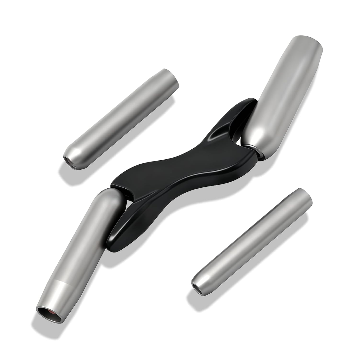Masonry Brick Jointer Tool Wall Joint Trimmer Builder Trimming Tool with Comfortable Handle Sturdy Steel Interchangeable Heads 1/2in 5/8in 3/4in 7/8in for Masonry Wall Floor Brick Laying Black