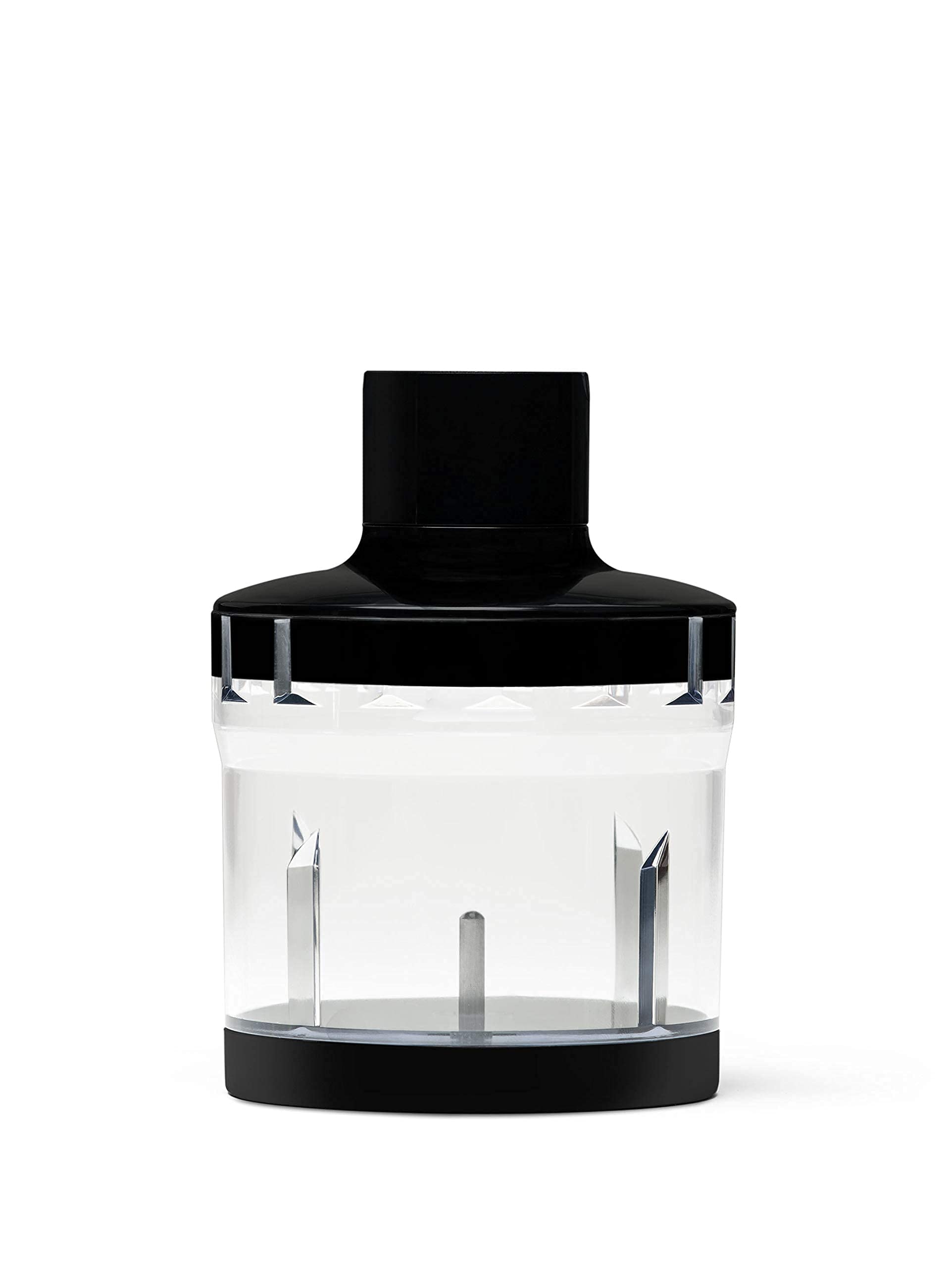 Mellerware Batidora de mano Spiro! | Picadora eléctrica 1000 W de potencia | Acero inoxidable | Velocidad regulable | Luz Led | Función Turbo | Incluye Vaso medidor, Varillas y Picadora (Negro)