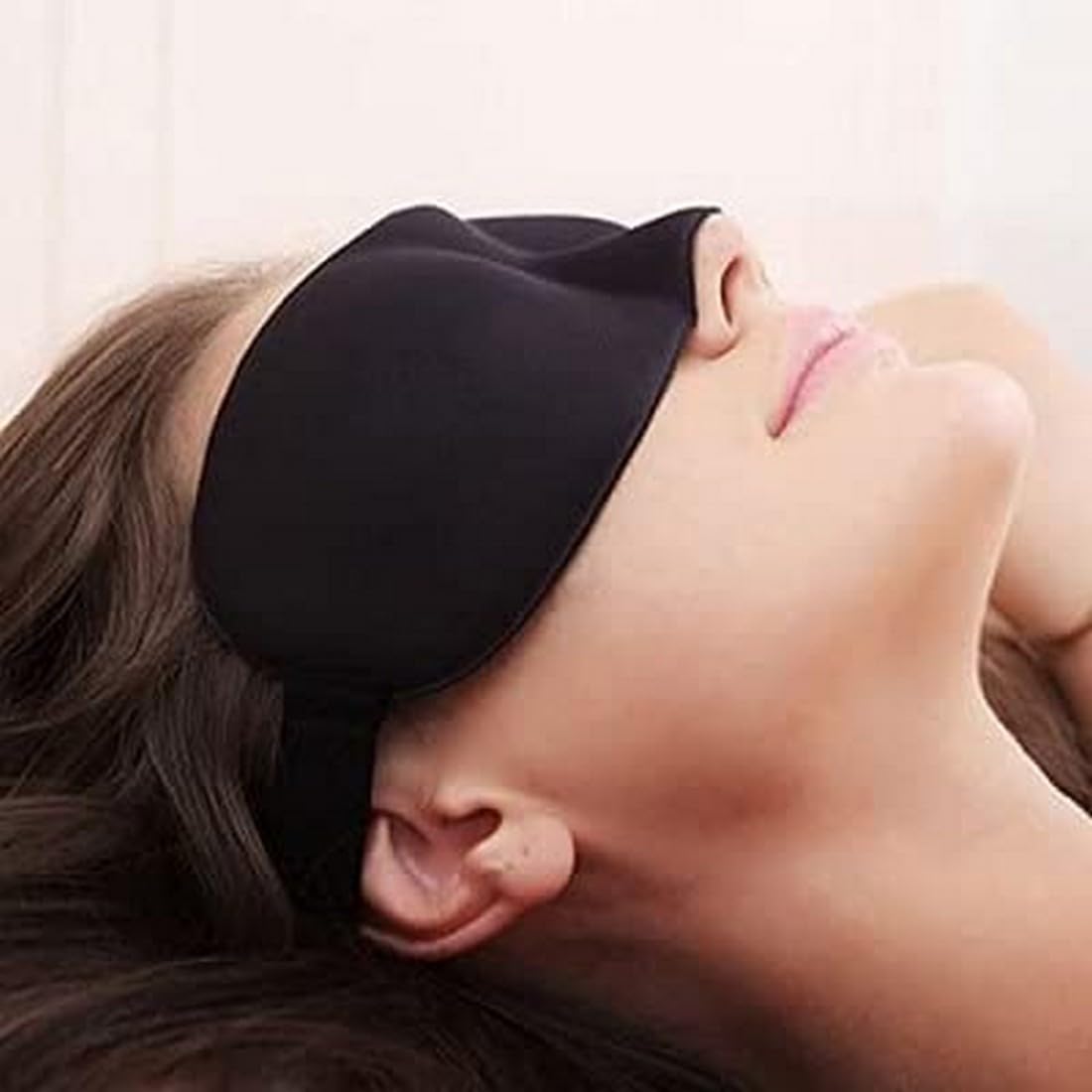 UGU ZONE 3D Contoured Sleep Mask, Memory Foam Material 3D Eye Mask, Zero Pressure on Your Eyeballs, Light Blocking Sleeping Mask 4