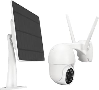 DAGT Sun Protection Camera 360° Rotation 2MP Wireless Solar Camera PIR Wake Up IP66 Waterproof for Layers (WiFi)