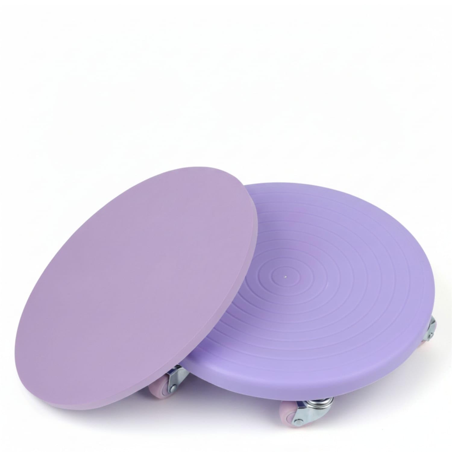 Slim Six-Wheel Ab Roller Board Quiet Abdominal Exercise Board with Kneeling Pad Smooth-Rolling Core Training Disc Comfortable for Home Workouts, Apartments, New Six-Wheel Purple-picture-27