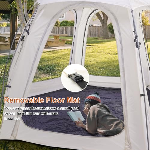 Carpa Domo para Camping 4-6 Personas 10x10 FT con Mosquitero miniatura 5