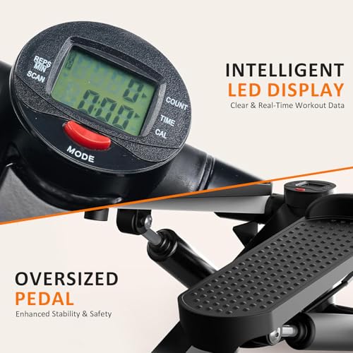 image for Aidoly Stair Stepper with Resistance Bands for Home Exercise, Mini Ste