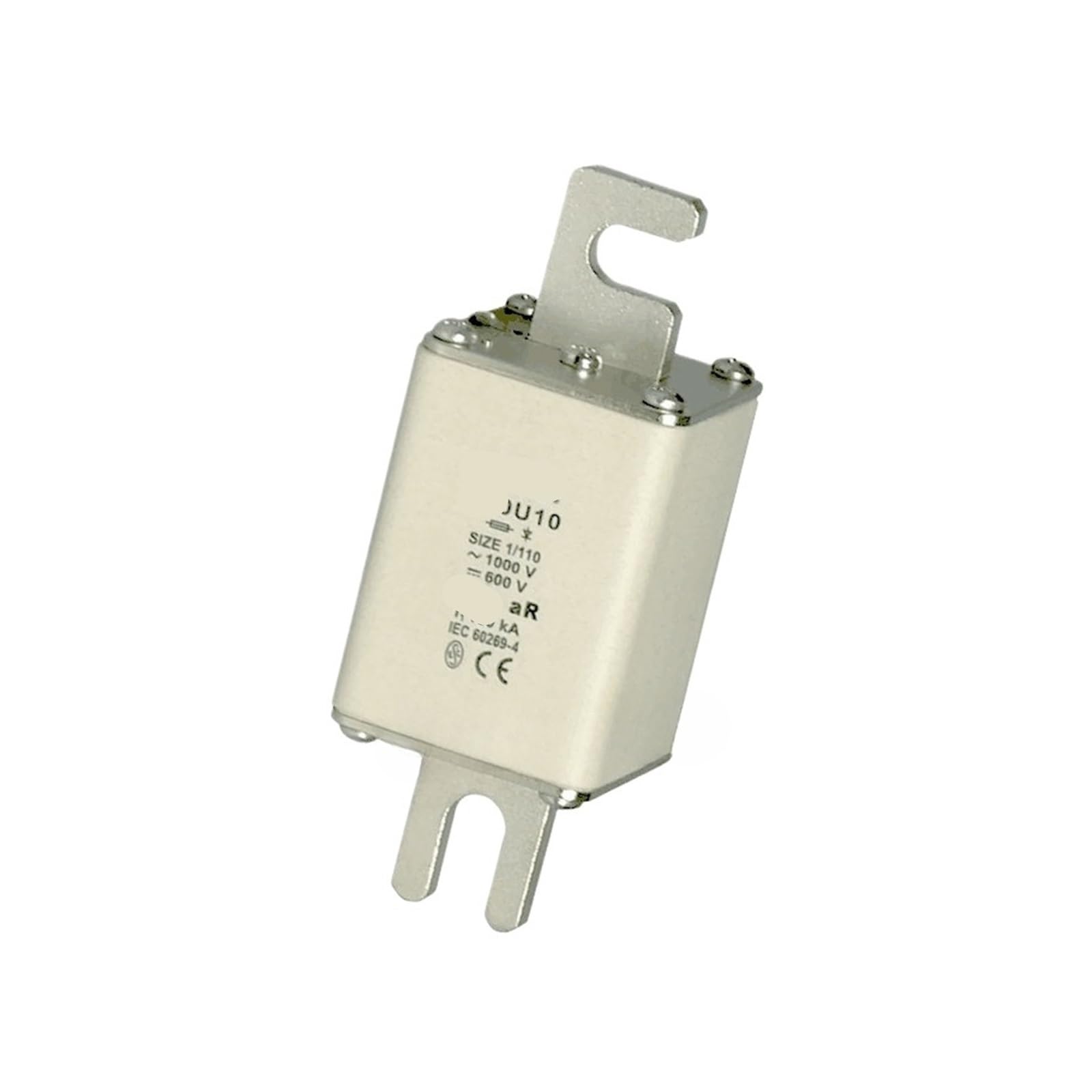 Fusible 160A 1000V en céramique à couteaux pour réseau basse tension