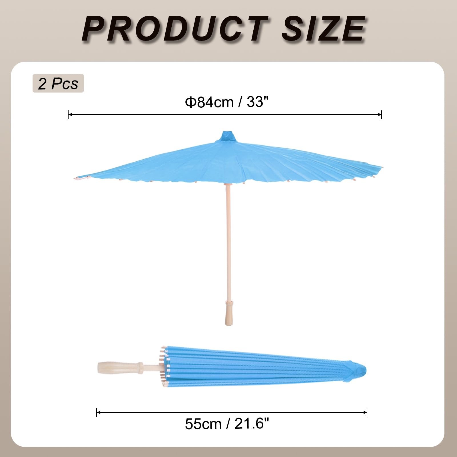 sourcing map Paper Umbrellas,Paper Parasol Umbrella DIY Oiled Paper Painting Umbrellas for Photography Props Craft Party Decoration