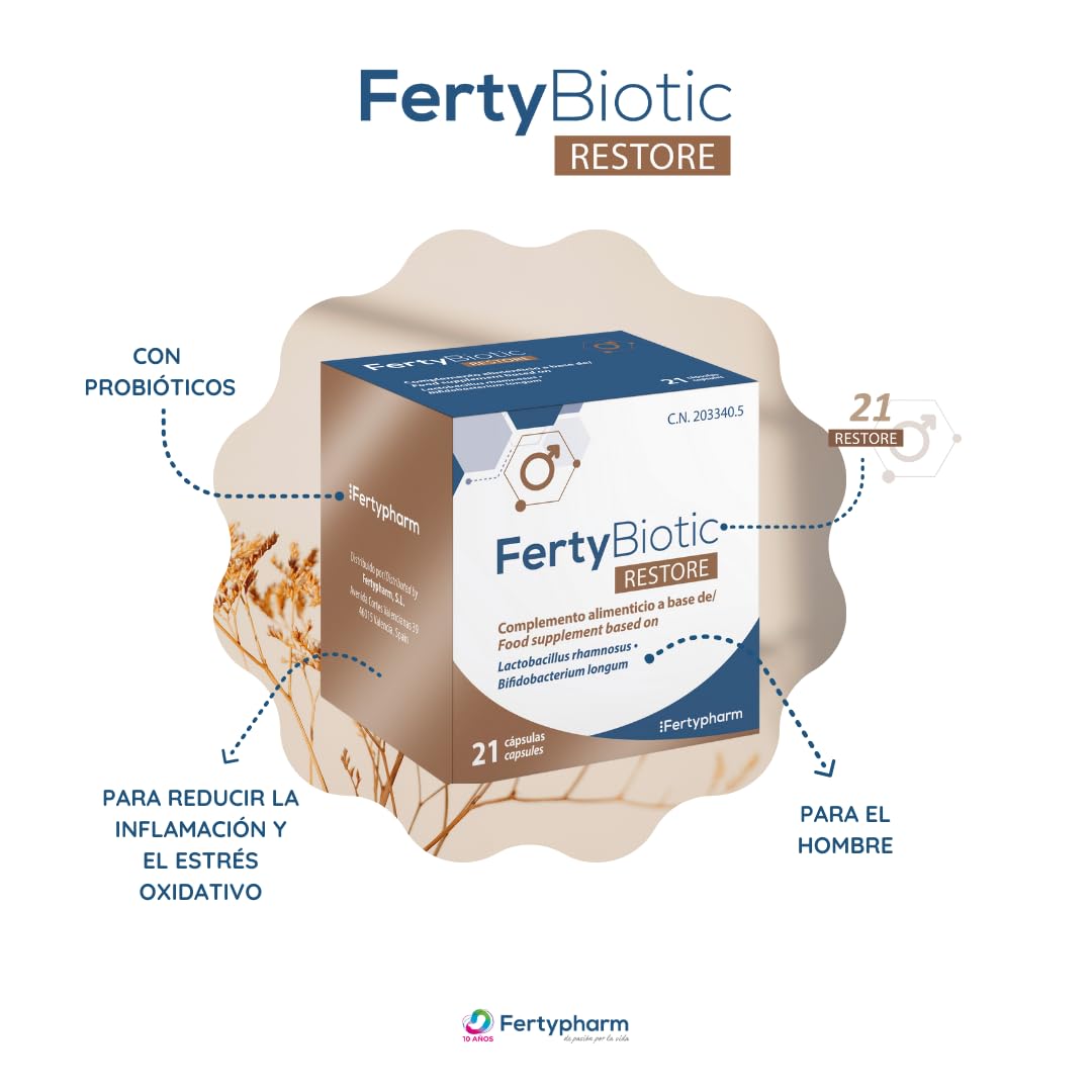 FERTYBIOTIC RESTORE Complemento Alimenticio Probióticos 21 Cápsulas