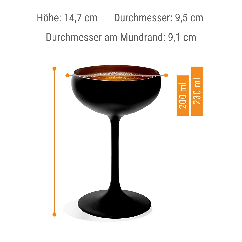 Stölzle Lausitz Elements - Cuenco para champán (cristal, 6 unidades, 1 unidad)