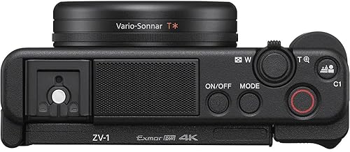 Vista 7 de Sony ZV-1 Cámara digital para vlogging negra (DCZV1/B) - Sensor de 20.1 MP 1", lente ZEISS de 24 a 2.756 in, video HDR 4K, pantalla abatible