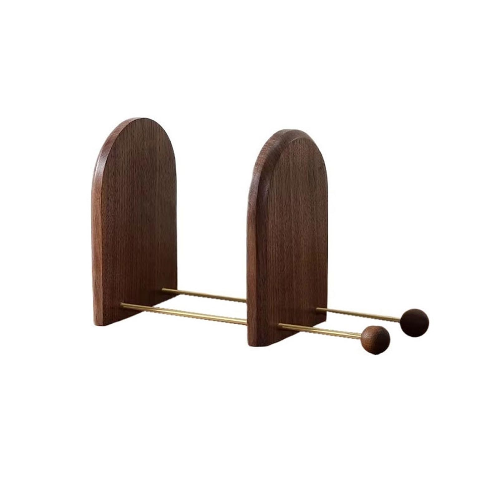 Lizhuzhuzs28 Bookcase Shelf Minimalist Nordic Style Extendable Wooden Bookshelf with Brass Bracket Desktop Organizer Bookshelf Display