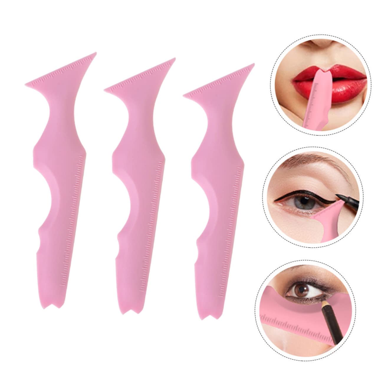 FRCOLOR 6pezzi Un Titolo Accattivante Per Vostro Prodotto Conforme Tutte Le Linee Guida Fornite Stencil Per Eyeliner Silicone Strumento Pratico Per Ombretto e Trucco Occhi Design