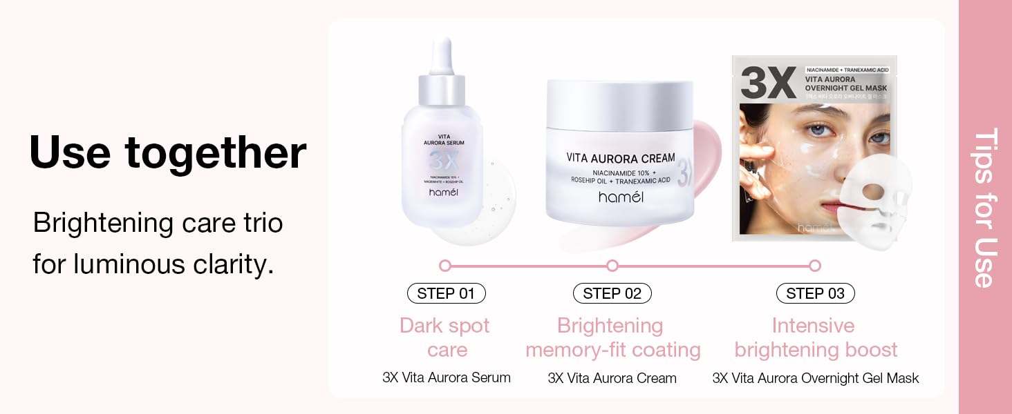 Hamel 3X Vita Aurora Serum︱Radiance-Enhancing Glow Serum︱Hydrating Formula for Sensitive Skin︱Niacinamide x Glutathione︱Korean Skincare︱1.01 fl oz - Image 5