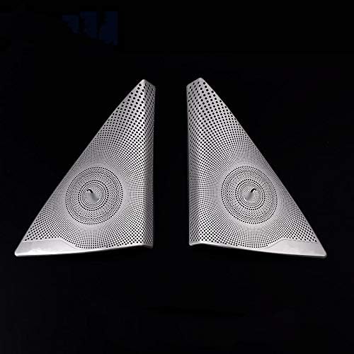 Interior Car Door Audio Speaker Frame Trim Cover 2pcs for Mercedes-Benz C Class W204 2007-2013