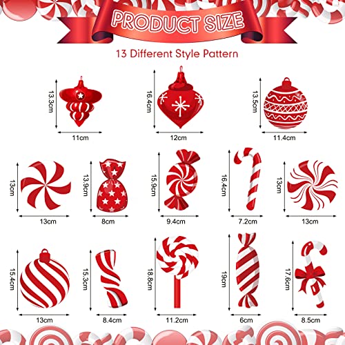 Christmas Peppermint Candy Hanging Decorations Christmas Candies Ceiling Hanging Swirls Xmas Party Ceiling Whirl Streamers For Home Winter Holiday Christmas Party Decor (Mixed Candies) #TOP1