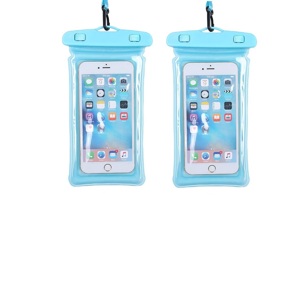 Floating Waterproof Phone Pouch, [Fingerprint Identification+Swim Cap] Floating phone Case Dry Bag. Compatible with all Smartphones:iPhone 12/12 Pro,11/11 Pro, iPhone X Xs Max 8 Plus, Galaxy S20 S10