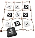 Swooc Games® - Giant Tic Tac Toe Game Outdoor (All Weather) | 3ft x 3ft | Instant Setup, No Assembly | Giant Outdoor Games for Adults and Family | Outside Toys | Large Lawn & Backyard Fun | Yard Game
