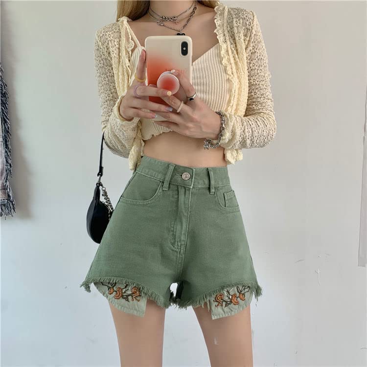 Short Femmes Conception Vintage Broisse Broft Brois De Denim