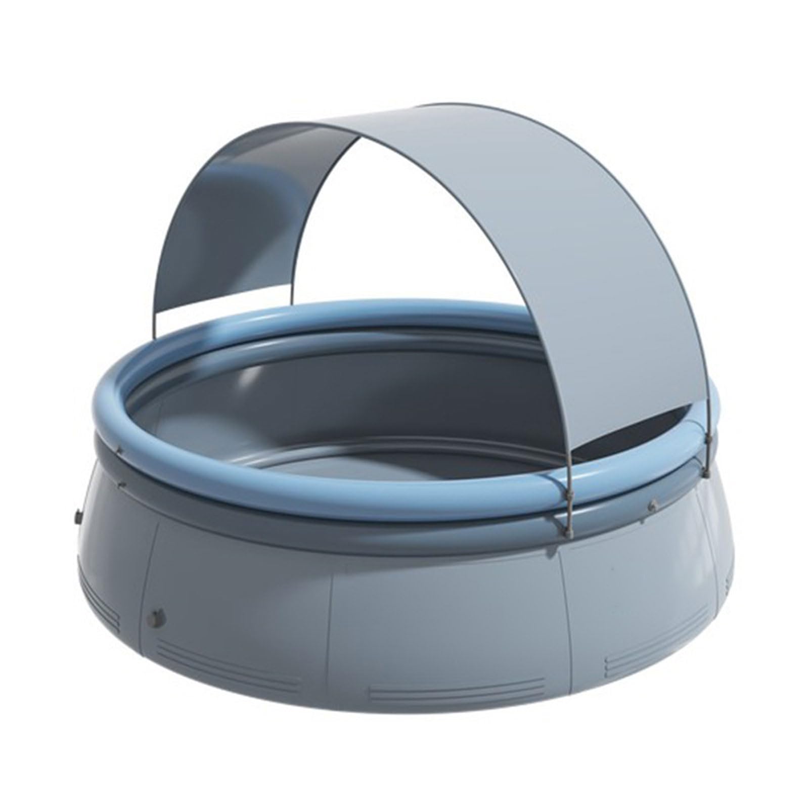 Piscina familiare per Bambini e Adulti 244*143cm,Piscina gonfiabile pieghevole automatica,Piscina Fuori Terra di Grandi Dimensioni Con parasole rimovibile e protezione UV,per Esterno da Giardino