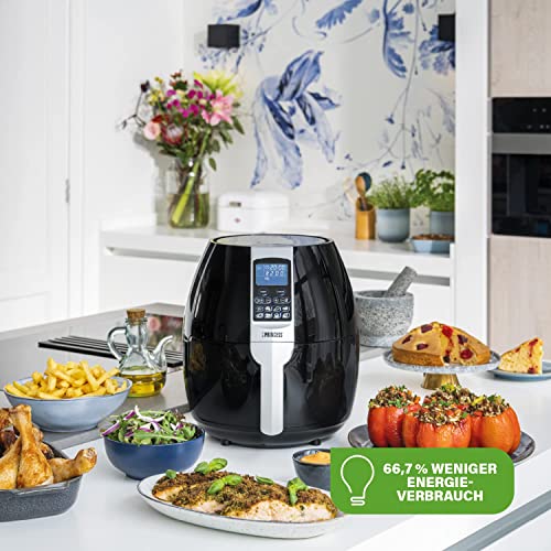 Princess Heißluftfritteuse mit 3,2 Liter, Digitalem Display, 8 Programme, 1500 Watt, Ohne Öl, Air Fryer - Aerofryer182020 2