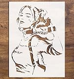 H Quinn Birds of Prey Stencil Template 14 x 12- Creative Crafting DIY Art Crafts Wall Stencils Decorative Templates Reusable Stencils for Crafts Art Drawing Painting Supplies