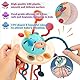 Jokooan Montessori Spielzeug für Babys, Spielzeug ab 1 Jahr Baby Spielzeug Motorikspielzeug Multisensorisches für Babys, Silikon Zugschnur Kleinkindspielzeug Geschenk für Kleinkinder