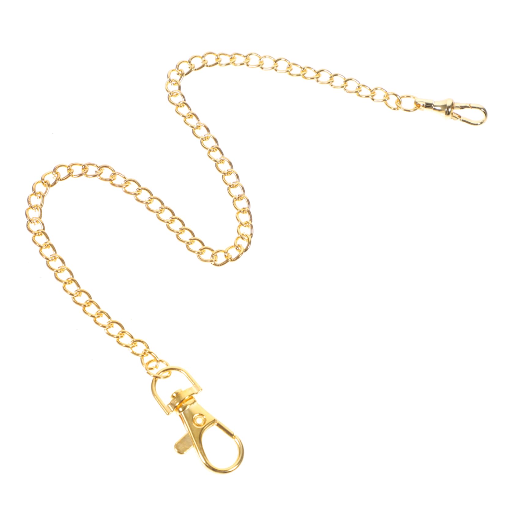 TOVINANNA Pocket Watch Chain Pocket Watch Chains for While Jeans Trousers Decorative Buckle Pocket Watch Buckle Pants Chain Clothing Chain Wallet Chain Jeans Chain Metal Golden