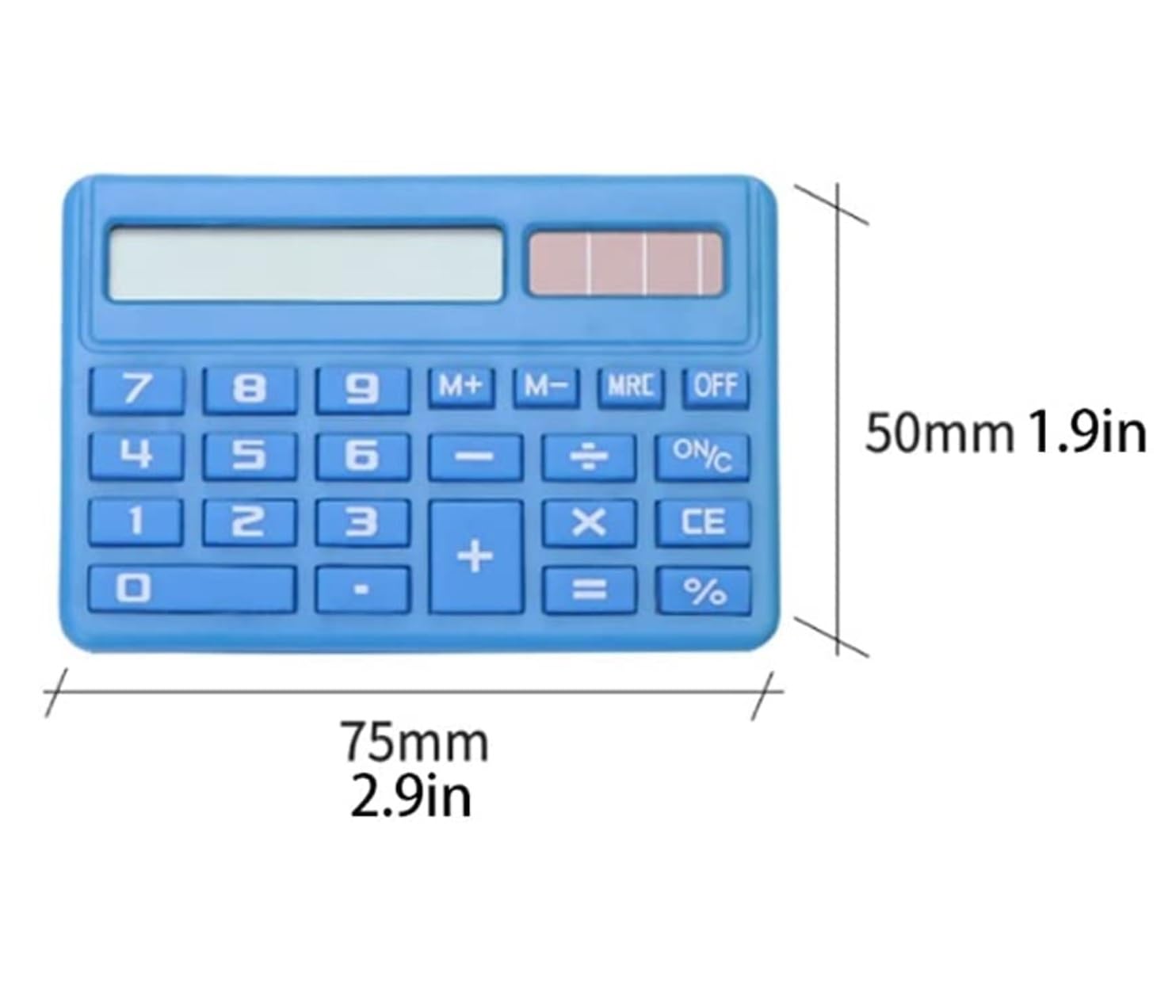 Calcolatrice per Ufficio Calcolatrice Tascabile con Display LCD A 8 Cifre, for Scuola, Studenti, Ufficio, Portatile, Piccola Calcolatrice Quadrata Scuola(Grün)