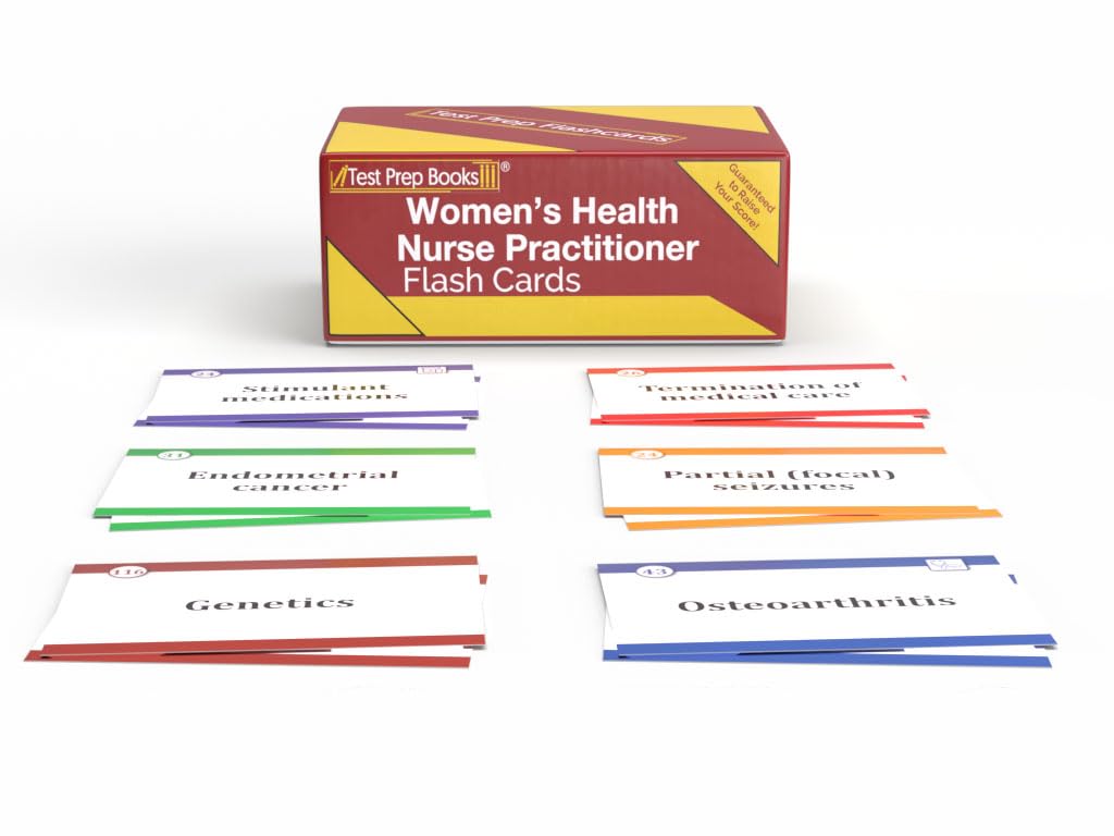 WHNP Study Cards: Exam Review and Practice Test Questions for the Women's Health Nurse Practitioner Certification [Full Color Cards]