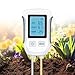 Produktbild Tolesum 3 in 1 Bodenmessgerät, PH Wert Messgerät Boden,Digitales Bodentester Feuchtigkeitsmessgerät mit Temperatur/Feuchtigkeit und Hintergrundbeleuchtung für Gartenarbeit, Landwirtschaft