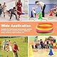 NAROSEBE 15 Stück Aktivitätsringe Ringwurfspiel Plastik Wurfringe Spiel Toss Ringe Mehrfarbig Koordinationsringe Fussball für Ringe Werfen Spiel, Kinder Target Übungsspiele (15.2 cm)