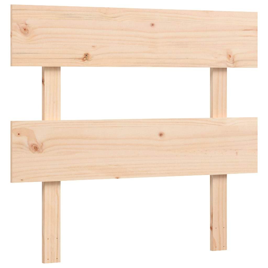 Massivholz Seniorengerecht Bett 90x190cm Braun | Seniorenbett mit Kopfteil Massivholz Kiefer 90x190 cm 45 cm Sitzhöhe Bettgestell mit Lattenrost Stauraum