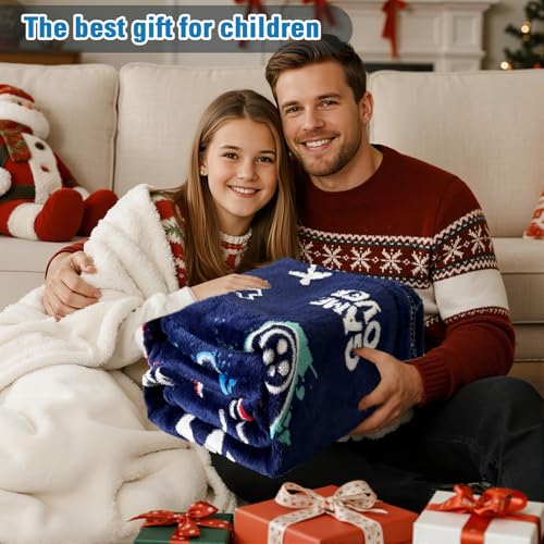 50% Off Glow in The Dark Gaming Blanket - Soft & Washable