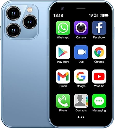 Cutwif Mini teléfono inteligente, teléfono infantil El teléfono celular más pequeño del mundo 3.0 pulgadas Android teléfono pequeño Quad Core 2G+16G