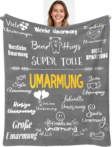 WJMSDK Geschenke für Freundin - Umarmung Decke 150 x 200 cm | Geschenke...